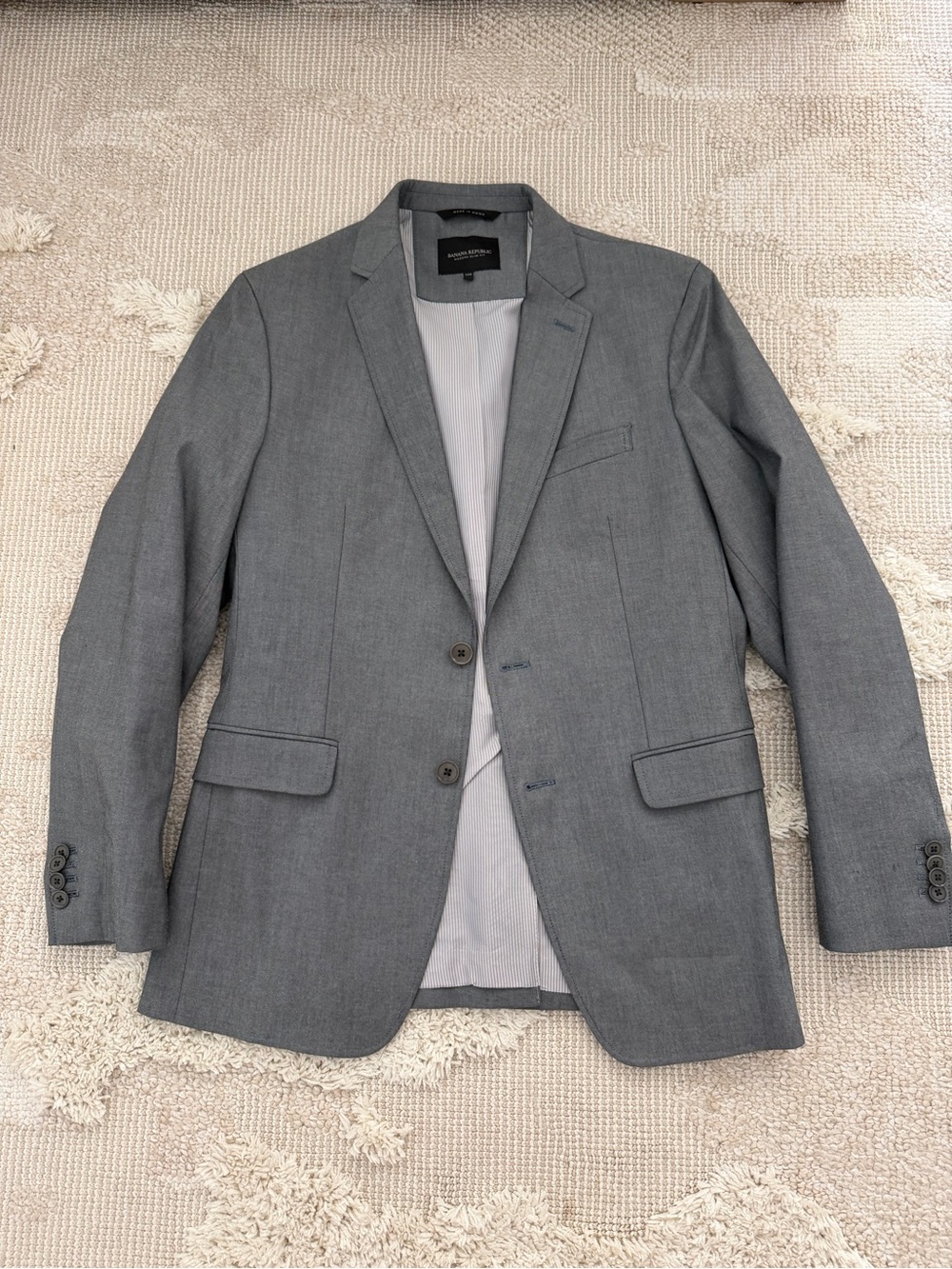 Banana Republic Gray Notch-Lapel Men's Blazer